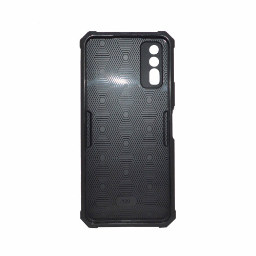 Vivo Y20 Blue Cover Military Grade Protection Built-in Kickstand Car Holder Mobile Phone Case